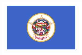 Minnesota Flag Monsoon, Size: 3'x5'