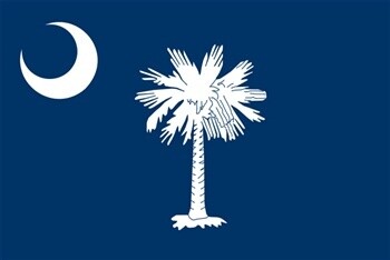 South Carolina Flag Nylon, Size: 12"x18"