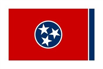Tennessee Flag Nylon, Size: 12"x18"
