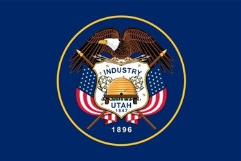 Utah Flag Nylon, Size: 12"x18"