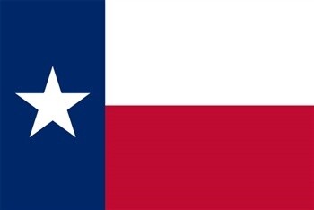 Texas Flag Nylon, Size: 12"x18"