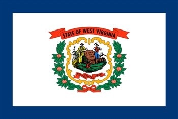 West Virginia Flag Monsoon, Size: 3'x5'