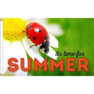 Ladybug Summer Flag