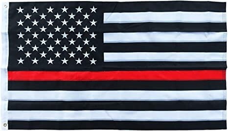Thin Red Line US Flag