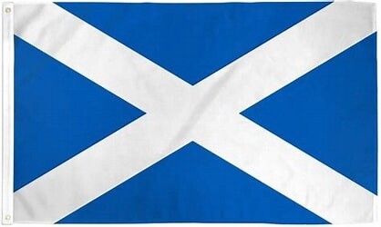 Scotland St Andrew's Cross Flag, Size: 2'x3'