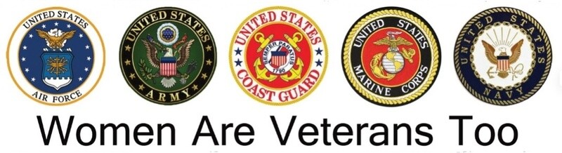 Women Are Veterans Too Bumper Sticker