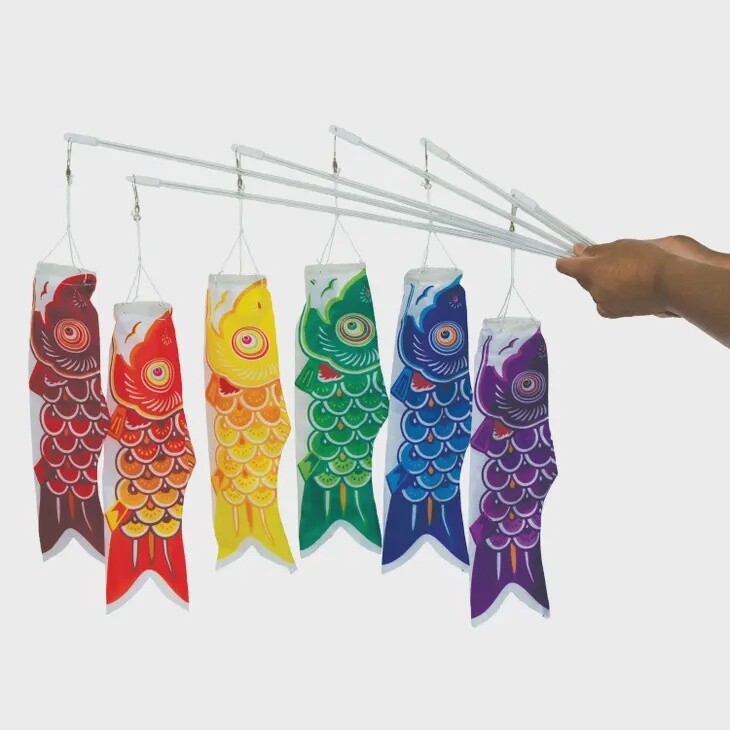 12" Koi Fish On A Wand