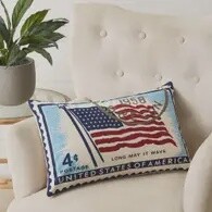 Flag Stamp Pillow