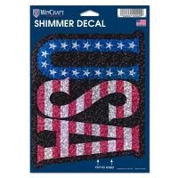 Shimmer Decal, Pattern: USA