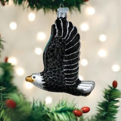 Eagle in Flight Christmas Ornament