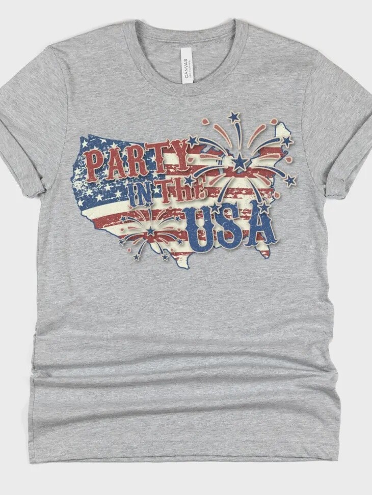 Party in the USA 4th of July Shirt, Size: S