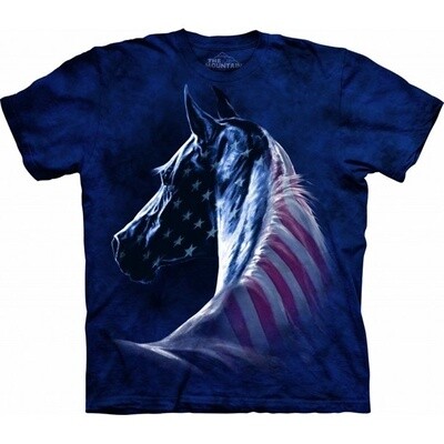 The Mountain T Shirt Patriotic Horse