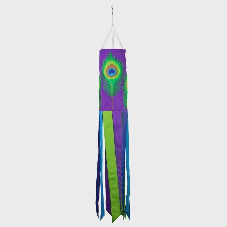 Peacock Feather 40&quot; Windsock