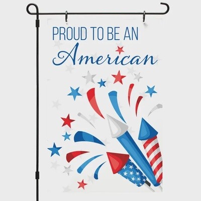 Proud American Reversible Multi-Image Garden Flag