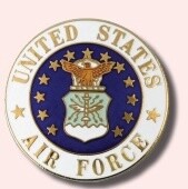 Military Lapel Pin, Pattern: Air Force