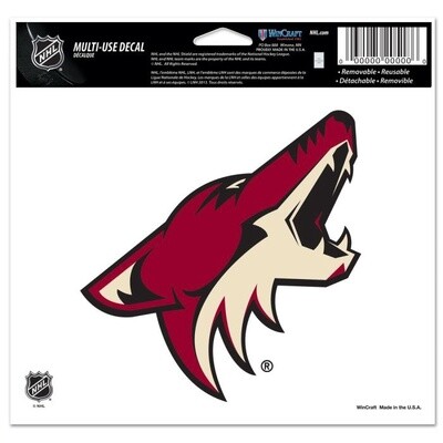 Sports Multi Use Decal, Pattern: AZ Coyotes