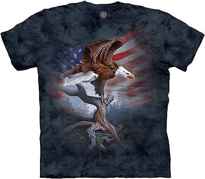 The Mountain T Shirt Eagle Tree Flag