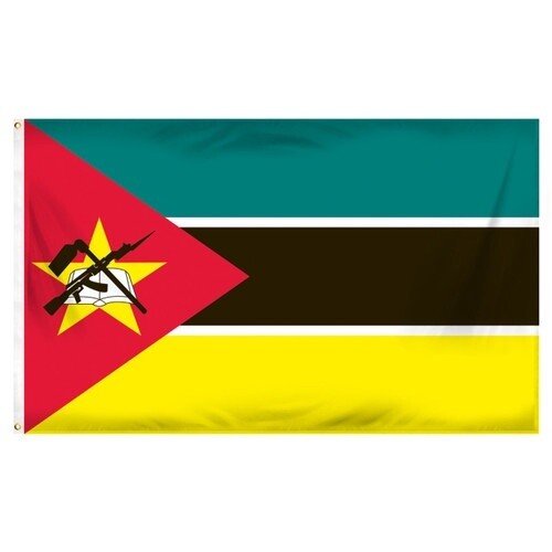 Mozambique Nylon Flag, Size: 2&#39;x3&#39;