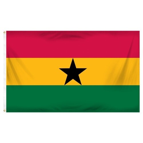 Ghana Nylon Flag