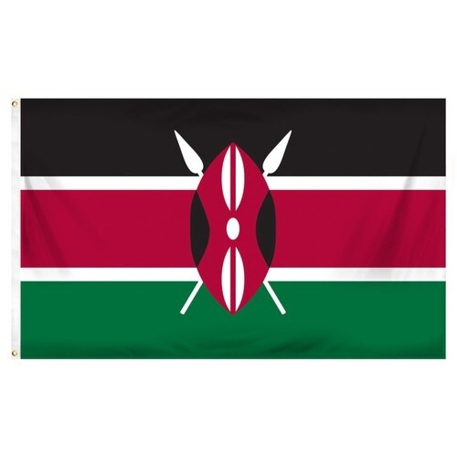 Kenya Nylon Flag