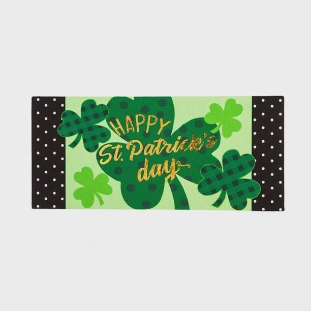 St Patrick's  Day Shamrock Sassafras Switch Mat