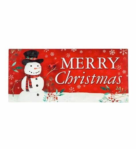 Christmas Heritage Snowman Sassafras Switch Mat