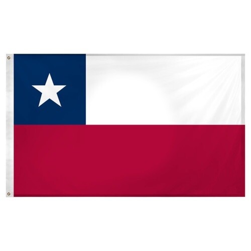 Chile Nylon Flag, Size: 2'x3'