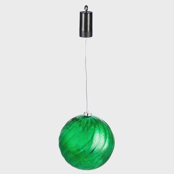 LED Green Ball Ornament