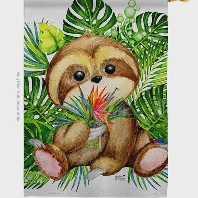 Baby Sloth House Flag