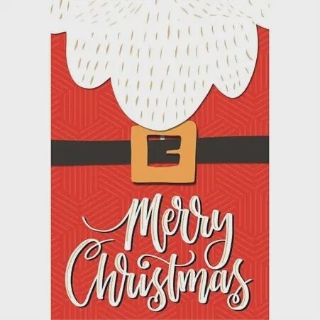 Santa Merry Christmas Garden Flag