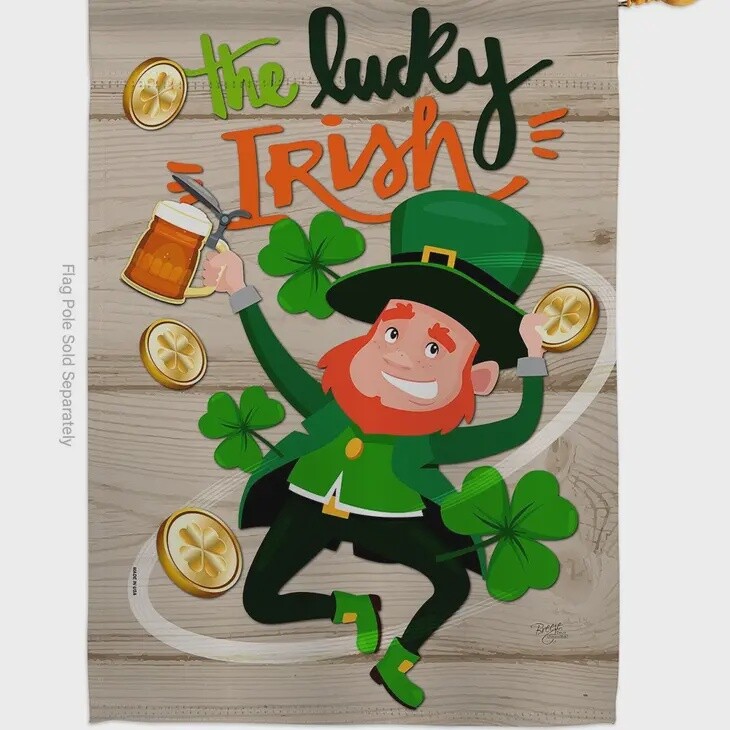 Lucky Irish Garden Flag