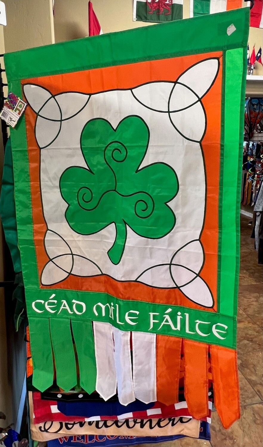 Cead Mille Failte Irish House Flag