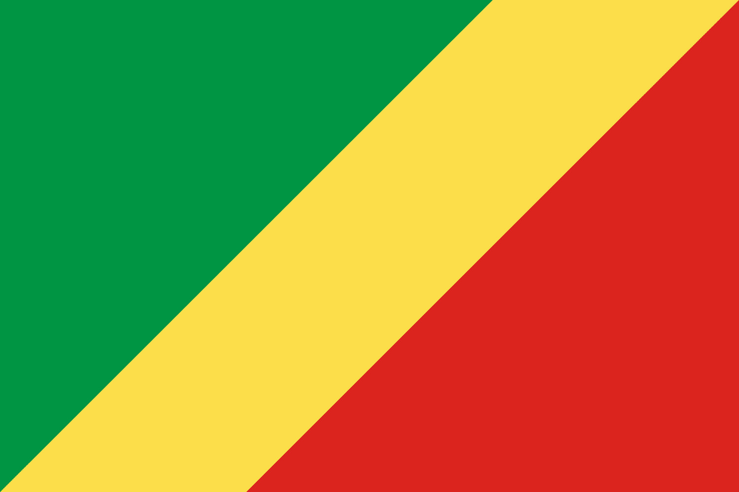 Congo Republic Nylon Flag, Size: 2'x3'