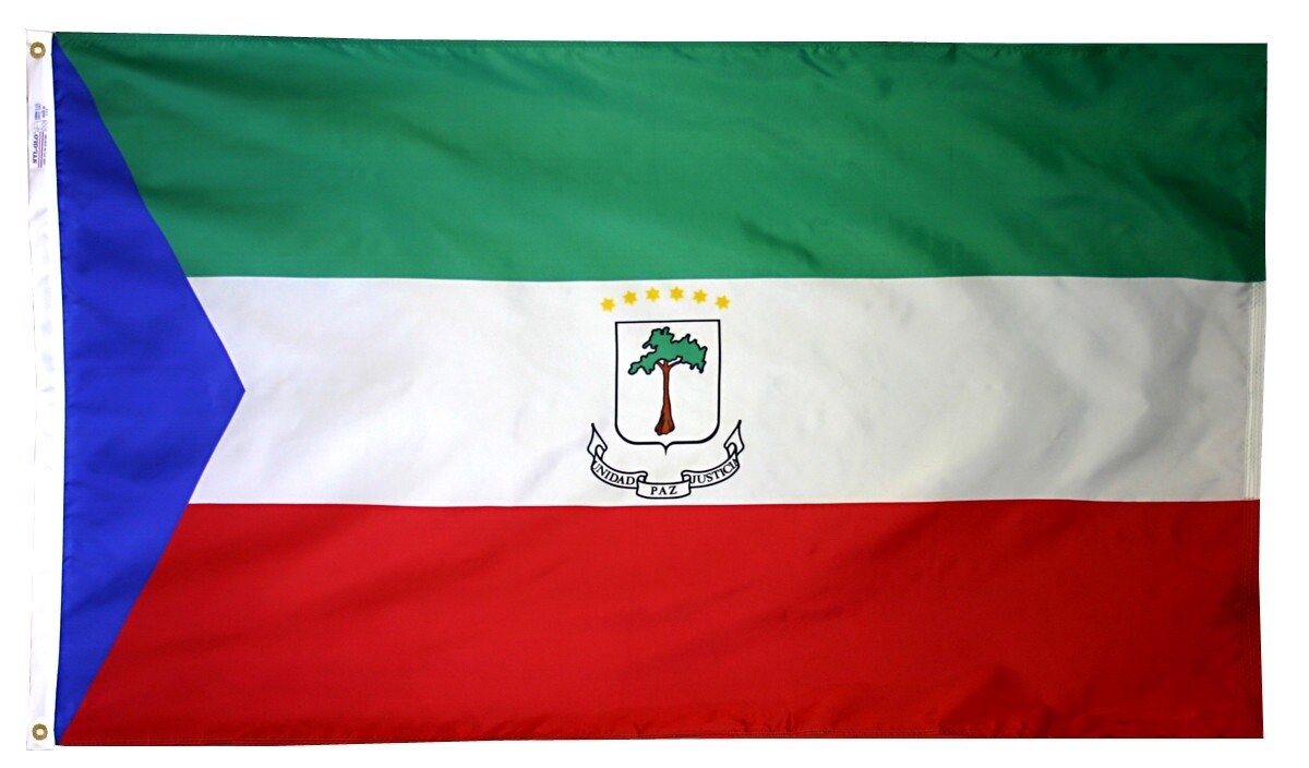 Equatorial Guinea with Seal Nylon Flag