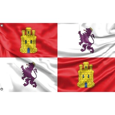 Spain Royal Standard Lions and Castles Nylon Flag