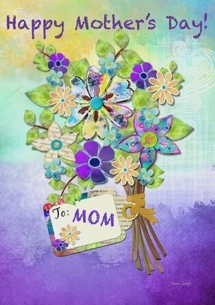 To Mom Garden Flag