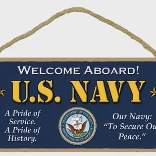 Military - US Navy Wood Sign