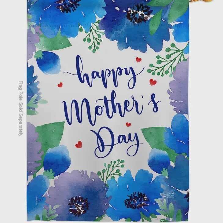 Royal Floral Mother's Day Garden Flag