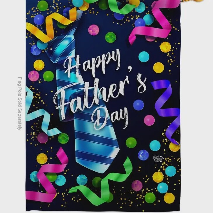 Best Tie Fathers Day Garden Flag