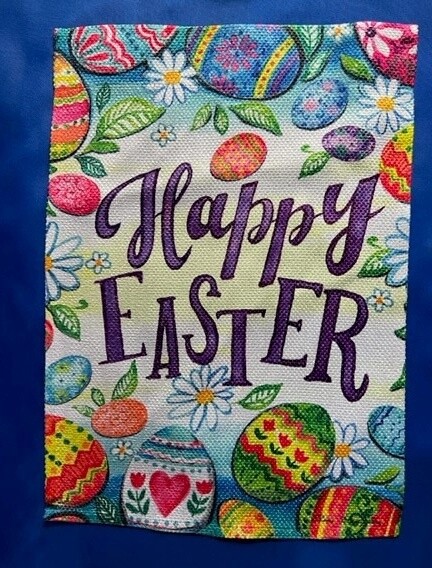 Happy Easter Eggs Garden Flag