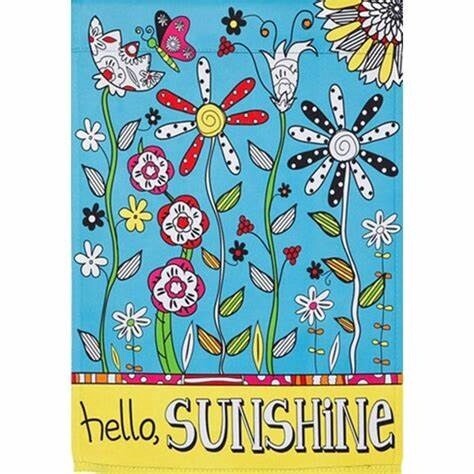 Color Me  Garden Flag, Pattern: Sunshine