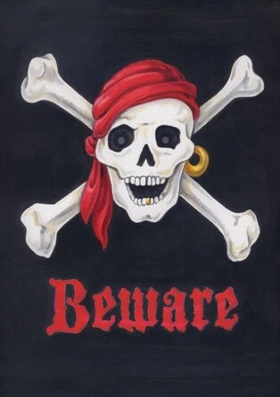 Beware Garden Flag