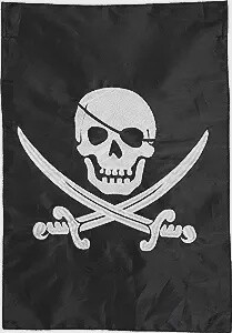 Pirate Jack Garden Flag