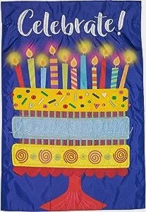 Celebrate with Cake Garden Flag