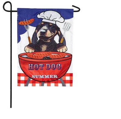 Hot Dog its Summer Garden Flag