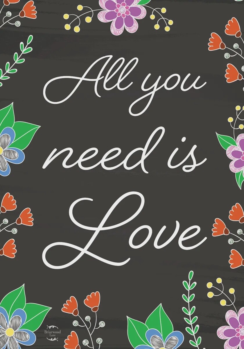 All You Need is Love Garden Flag