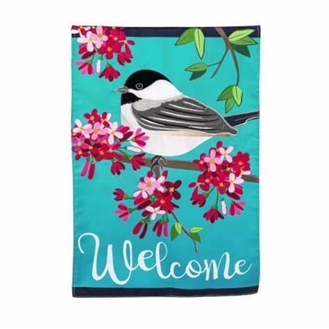 Spring Chickadee Garden Flag