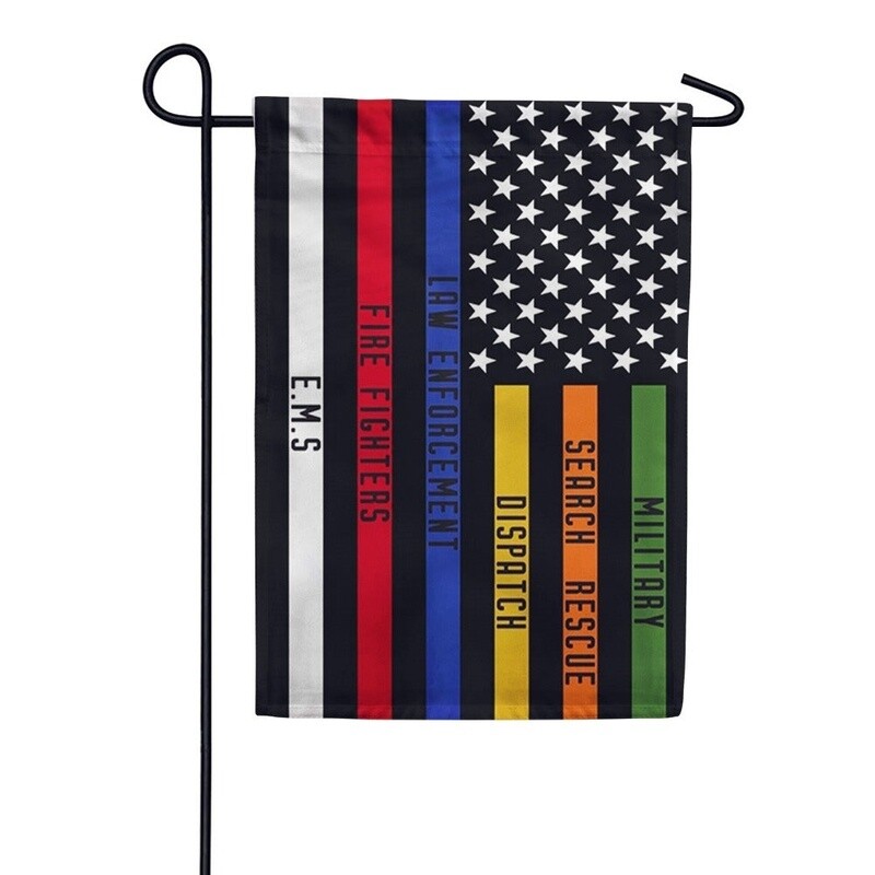 First Responders Garden Flag