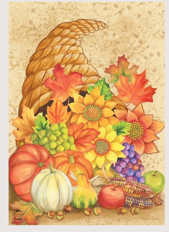 Fall Bounty House Flag