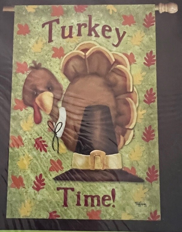 Turkey Time House Flag